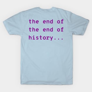 Berlusconi Face / End of History (Magenta Lettering) T-Shirt